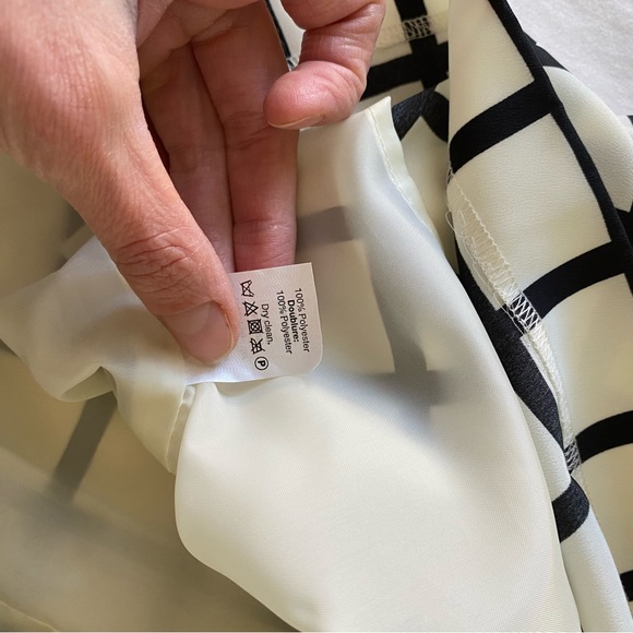 J.Crew Factory Black White Windowpane Shift Dress Size 8 NWT - Picture 9 of 9